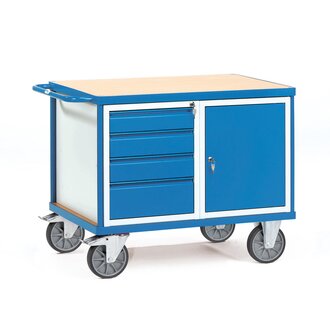 Fetra Tischwagen mit 1 Schrank und 4 Schubladen
