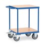 Fetra Tischwagen mit 2 Böden, Tragkraft 500 kg, blau