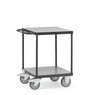 Fetra Tischwagen mit 2 Böden, Tragkraft 500 kg, Grey Edition