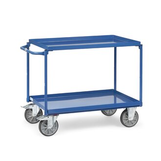 Fetra Tischwagen mit 2 Blechwannen, blau