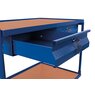 Tischwagen mit 2 Ladeflächen + 2 Schubladen, Höhe 1010 mm, inkl. EasySTOP Bremssystem